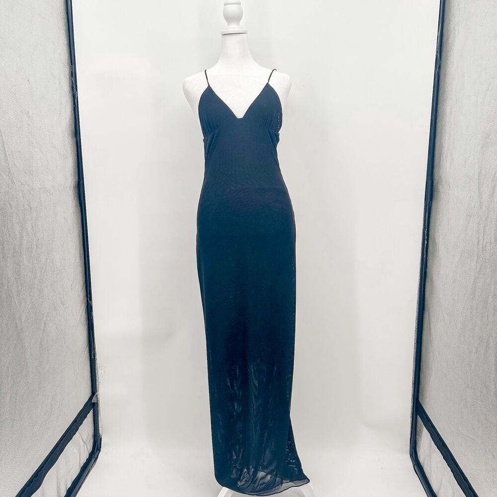 I.AM.GIA Ellery Dress Black Butterfly Long Large New with Tags - Picture 4 of 12